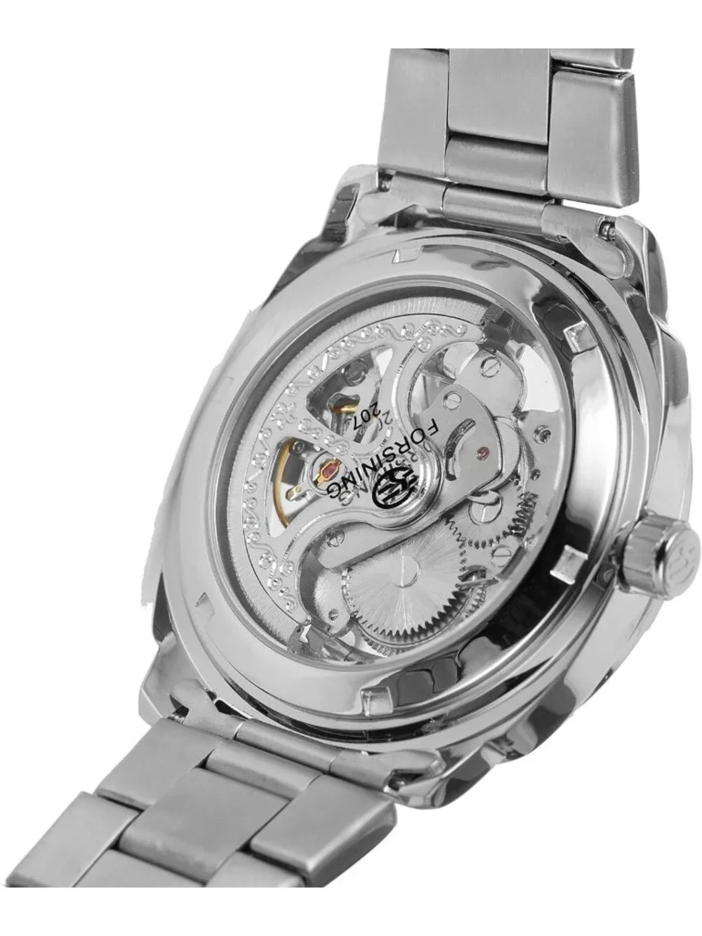 Stylish Men's Automatic Skeleton Watch - Waterproof Stainless Steel Timepiece